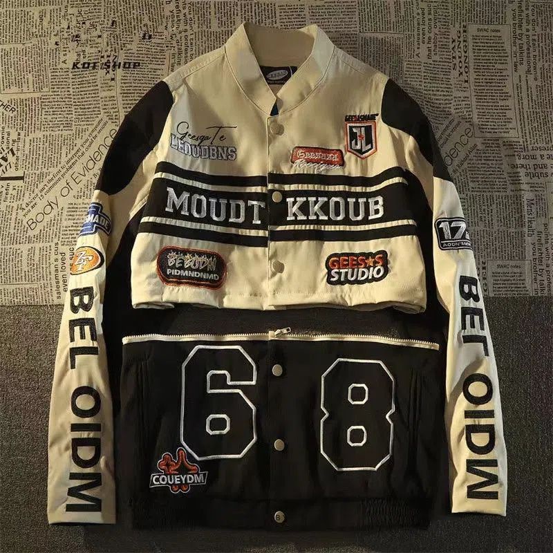 Áo Khoác Bóng Chày Kiểu Hồng Kông Retro Thời Trang Xuân Thu Cho Nam