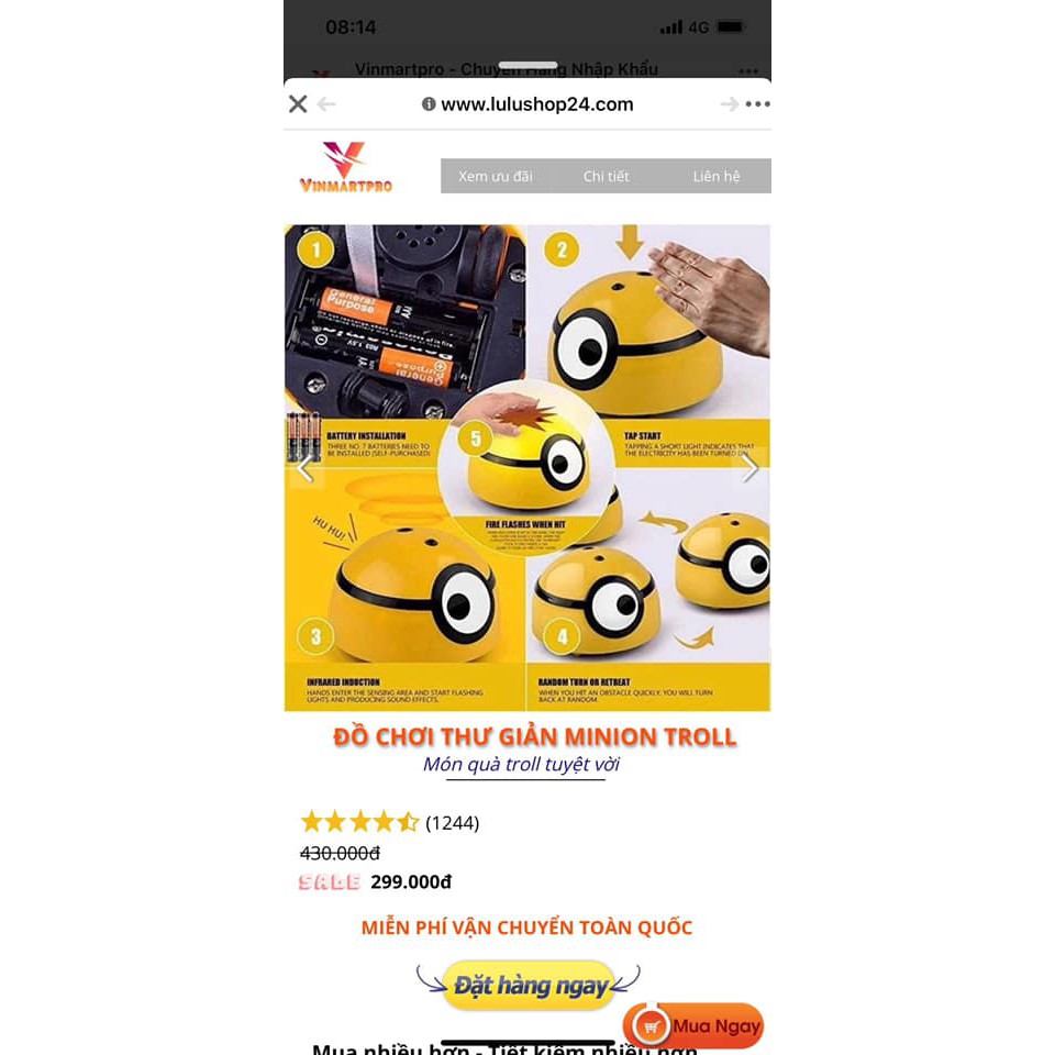 Đồ chơi Minion Troy