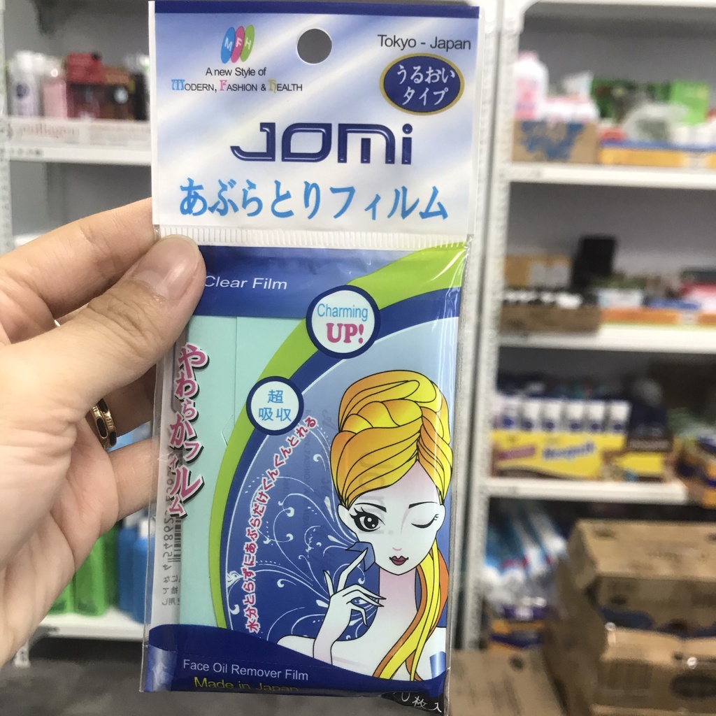 Giấy thấm dầu Nhật Jomi Oil Clear Film 70 tờ/1 bịch