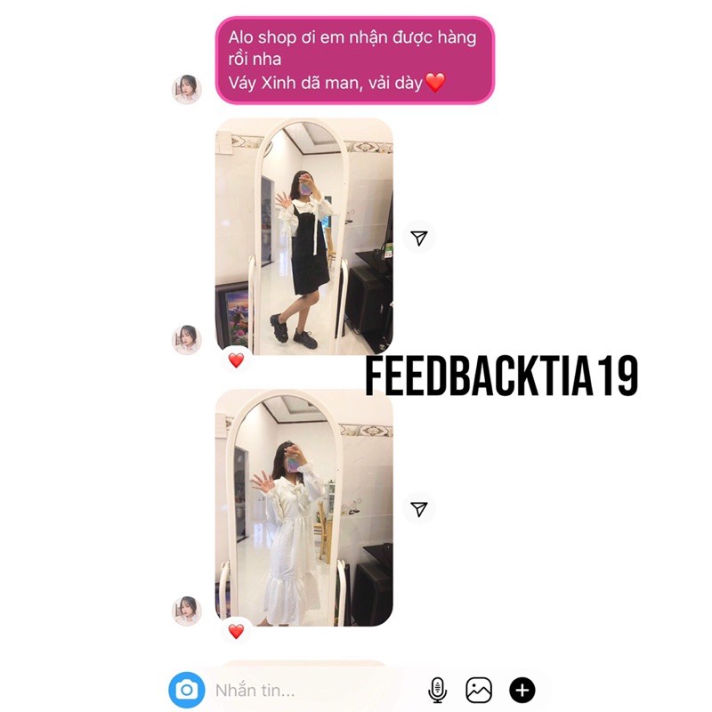 Váy babydoll trắng 2 lớp dài tay SP000165. Đầm babydoll tiểu thư trắng đẹp | BigBuy360 - bigbuy360.vn