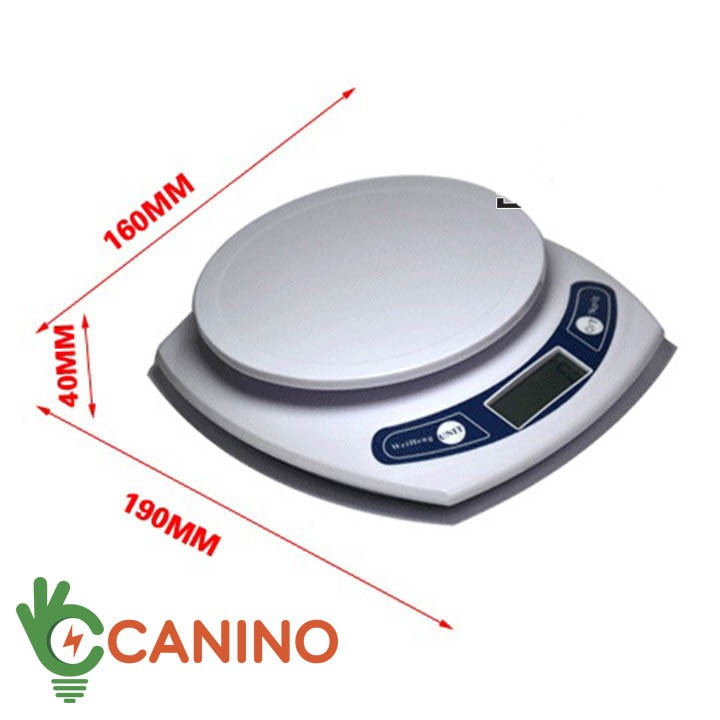 Cân điện tử 3kg/0,1g - 7kg/1g Canino (lỗi 1 đổi 1 trong 7 ngày)