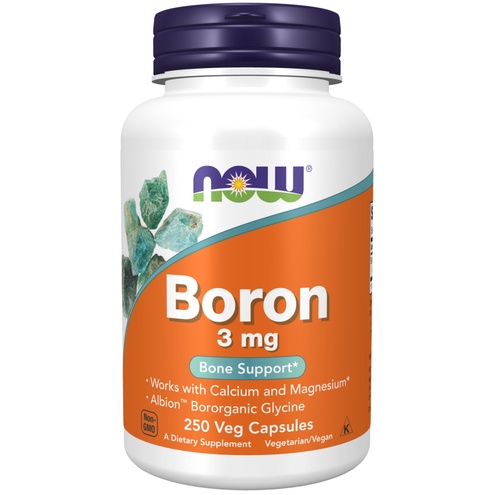 BORON | Now Foods Boron 3MG [100 - 250 VIÊN] | Chắc Khỏe Xương Tăng Lượng Tăng Hoocmon Nam - Chính Hãng SUPPCARE