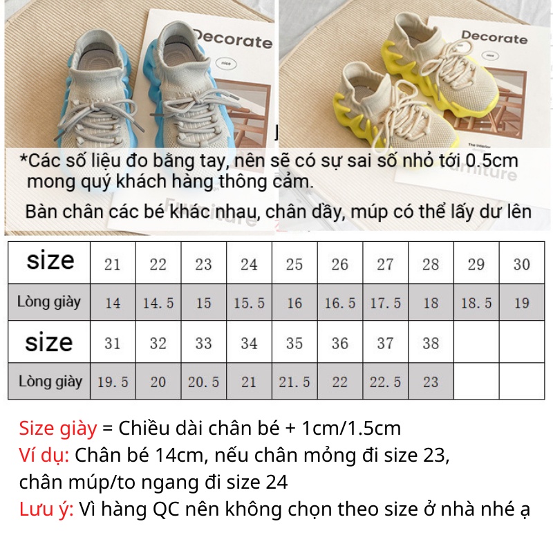 Giày thể thao trẻ em bé trai bé gái 2-10 tuổi cổ chun sành điệu hàng Quảng Châu cao cấp GB160