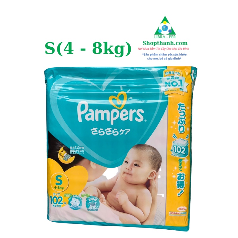 (Jumbo) Bỉm ( Tã ) Pampers nội địa Nhật dán/quần đủ size NB96, S104, M80, L60, XL50, XXL32