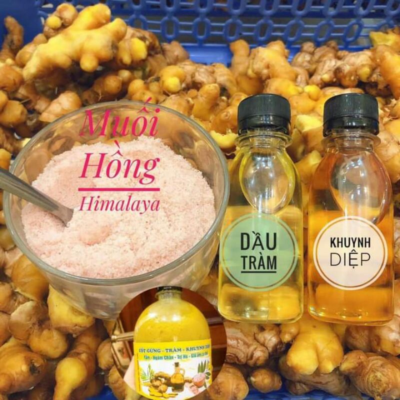 Cốt Gừng Tràm Khuynh Diệp Pha Nước Tắm Ngâm Chân