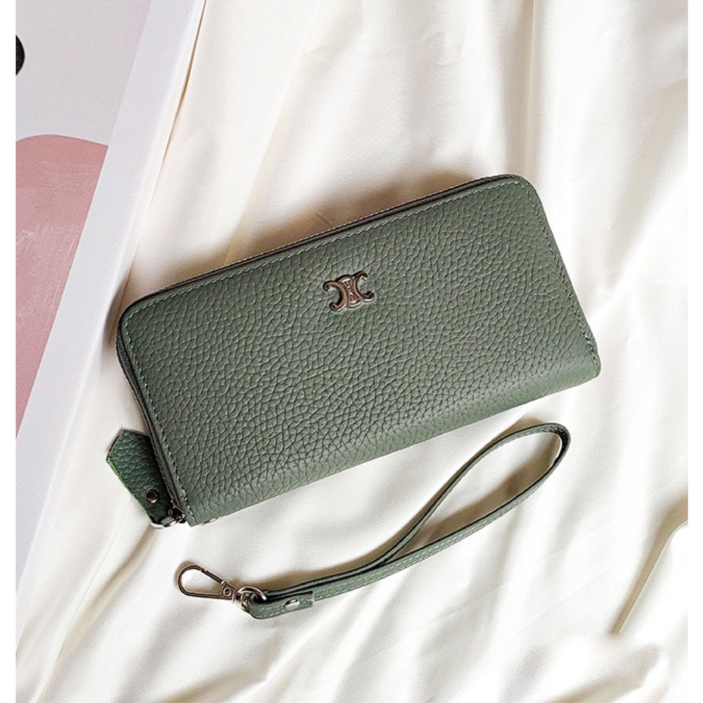 Ví nữ dài cầm tay Nalyn khóa kéo