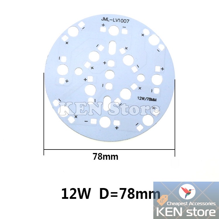 Đế tản nhiệt, pcb gắn chip led luxeon 1W - 18W