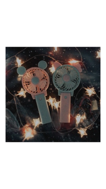 Quạt cầm tay mini kèm sạc và quai đeo