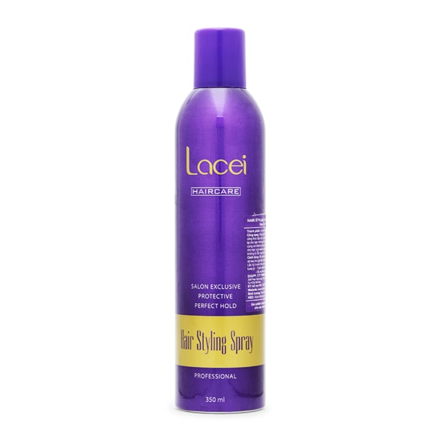 Keo xịt tóc cứng Lacei Hair Styling Spray 350ml ( nắp tím )