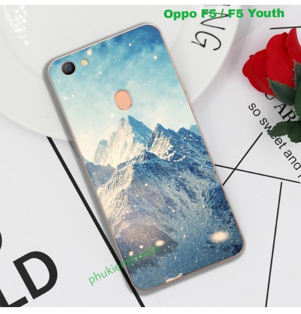 Oppo F5 / F5 Youth ốp lưng dẻo TPU in 3D hình dễ thương