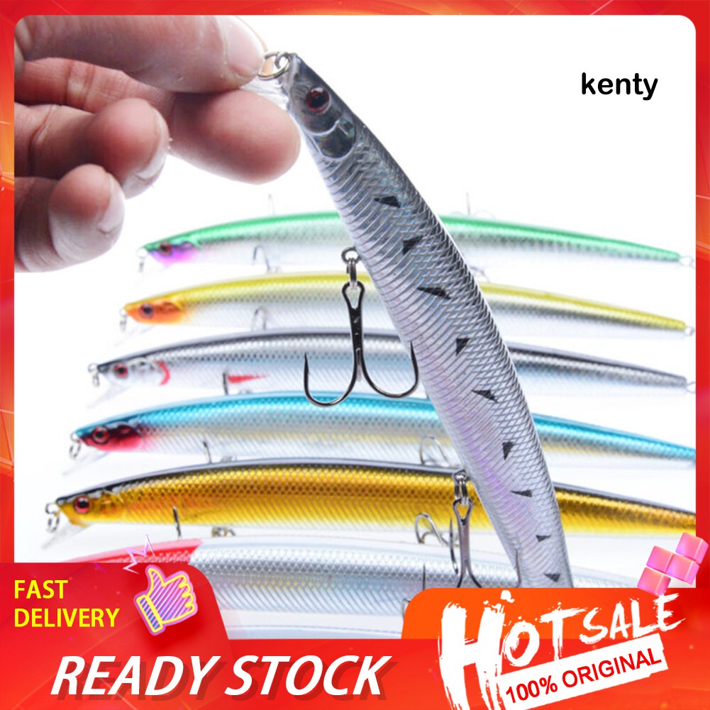 Ktt Ktt☀Mồi Giả Nhử Cá 18cm 26g Bằng Nhựa Gắn Kèm Móc Câu