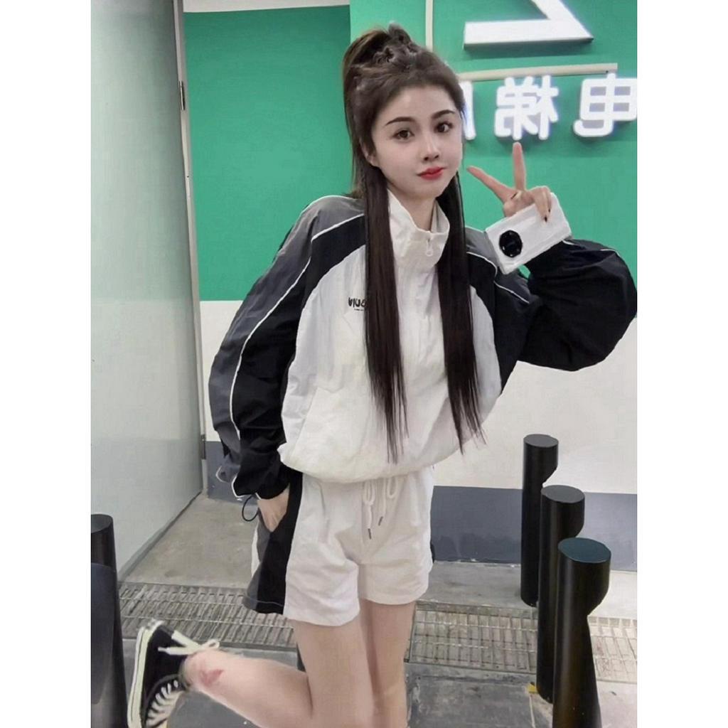 Áo Khoác Dù Nữ Cổ Đứng Form Croptop Phối Màu Siêu Xinh - ĐĂNG QUANG CLOTHER