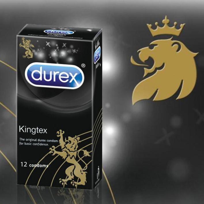 Bao Cao Su Durex Kingtex (hộp 12 bao) – Kích thước khiêm tốn