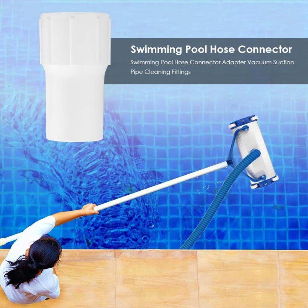 Set 2 Đầu Nối Ống Nước 1.5 Inch Có Giác Hút Vệ Sinh Bể Bơi