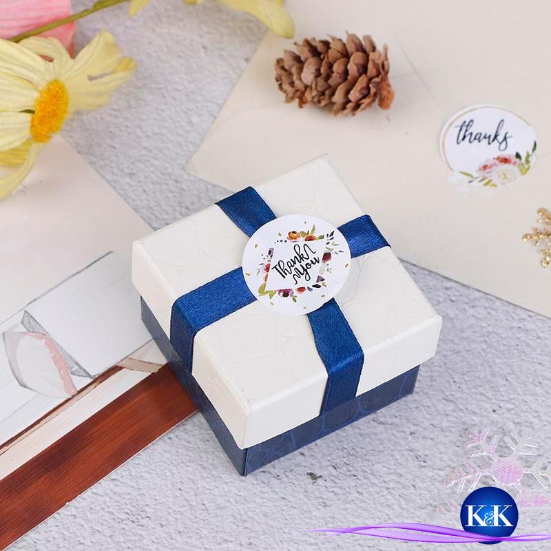 ❧K&K☙ Set 100 miếng dán in chữ Thank You 25MM