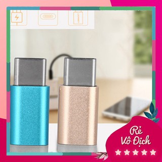 Hot đầu chuyển đổi micro usb sang type c có màu cao cấp-ds6