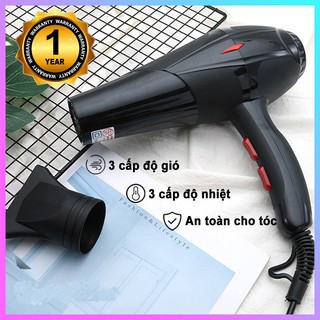 Máy Sấy Tóc SALE 6 cấp độ 2 Chiều Nóng Lạnh cao cấp cho nam nữ (tặng kèm đầu thổi) Công Suất Lớn 3500W-TH_5528