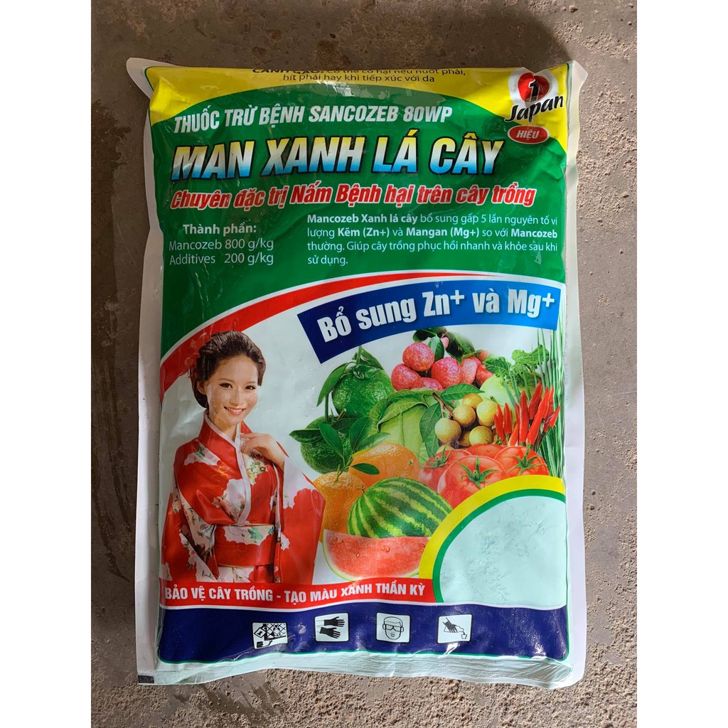 Thuốc Trị Bệnh Cây Sancozeb 800wp Bột Xanh Lá Cây