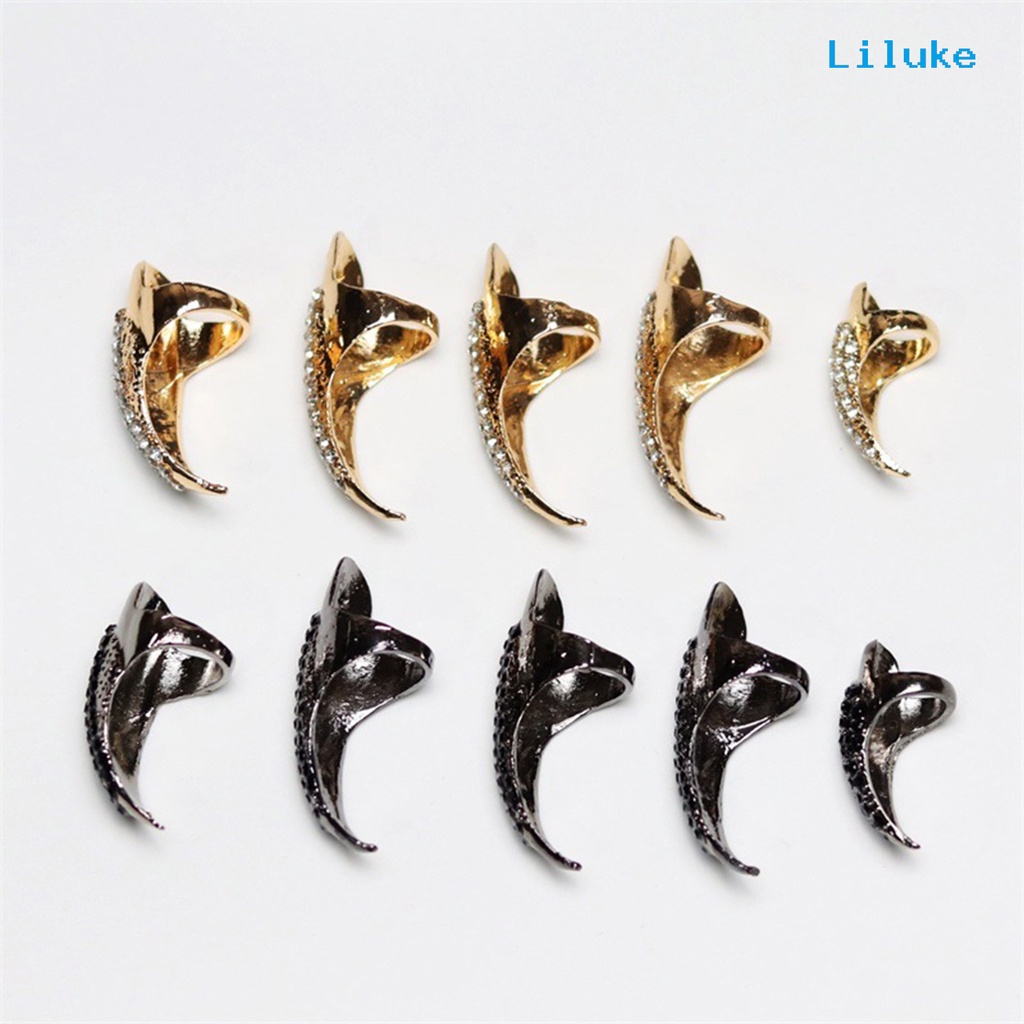 Nhẫn Hợp Kim Hình Móng Vuốt Đại Bàng Đính Đá Hóa Trang Cho Nam Và Nữ