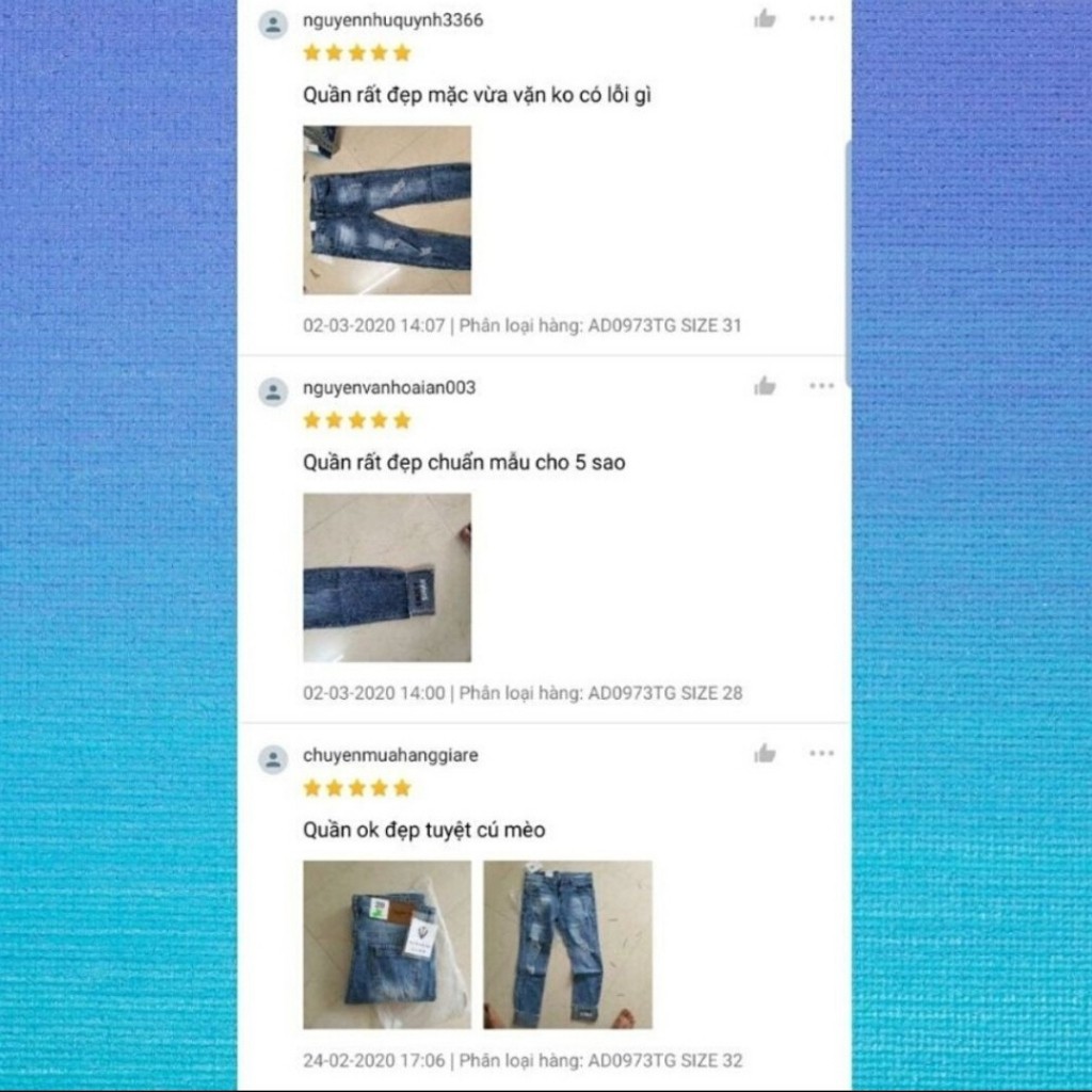 Quần Jean Nam Ôm Body Cao Cấp 7594 | BigBuy360 - bigbuy360.vn