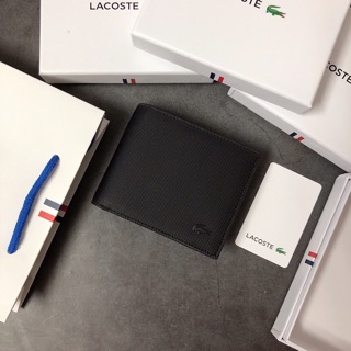 Ví ngắn lacoste sọc gân