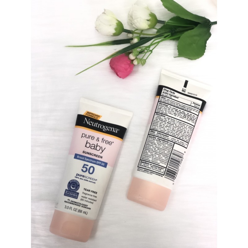 KEM CHỐNG NẮNG NEUTROGENA PURE & FREE BABY MINERAL SUNSCREEN SPF 50 (88ml)