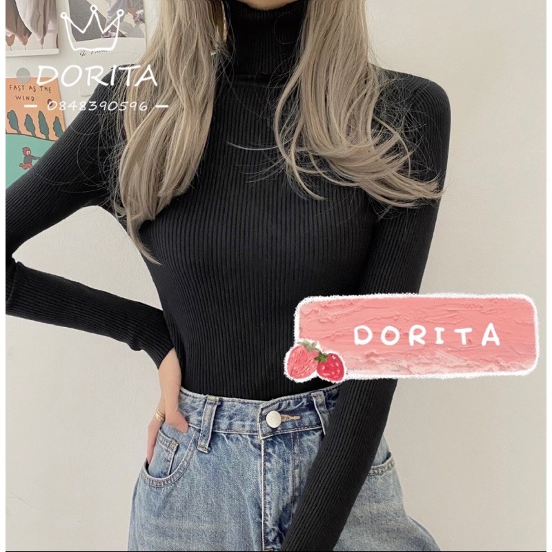 Áo len cao cổ hàng Quảng Châu - Dorita Boutique
