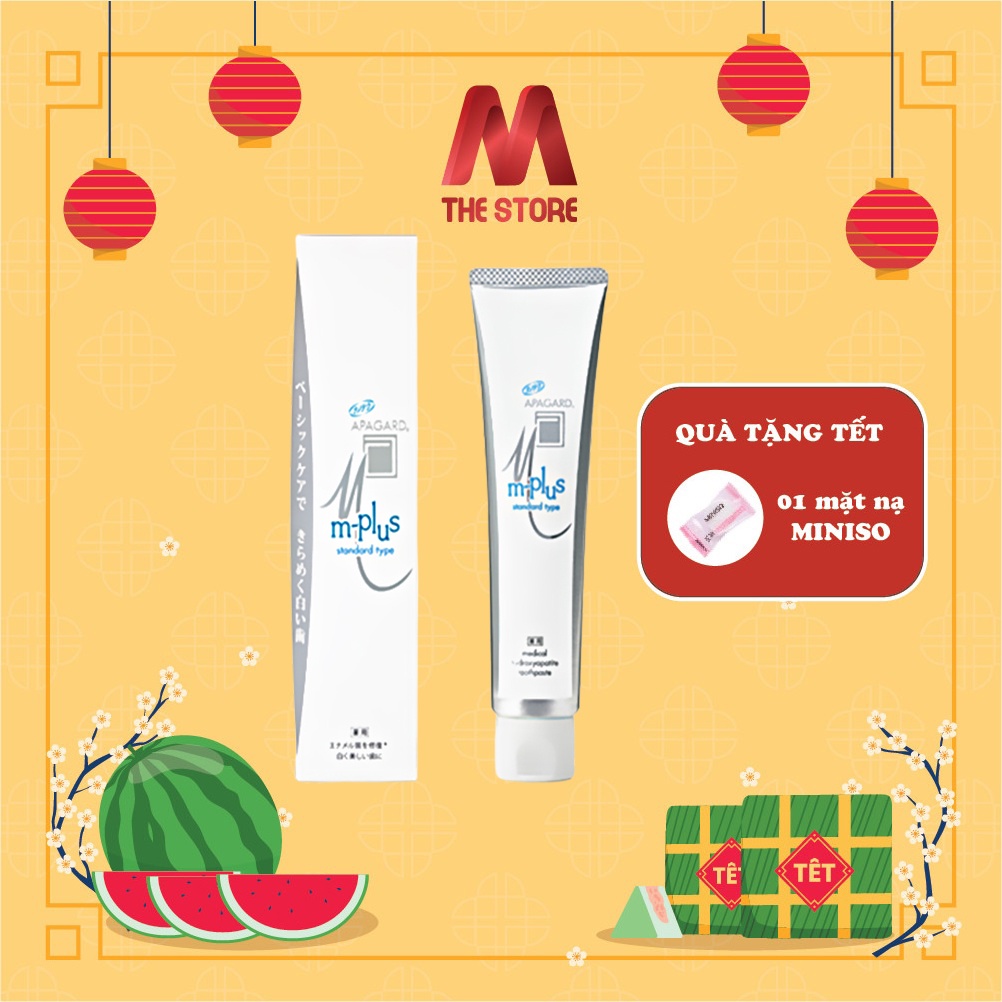 Kem đánh răng Apagard M-plus Nhật Bản màu xanh