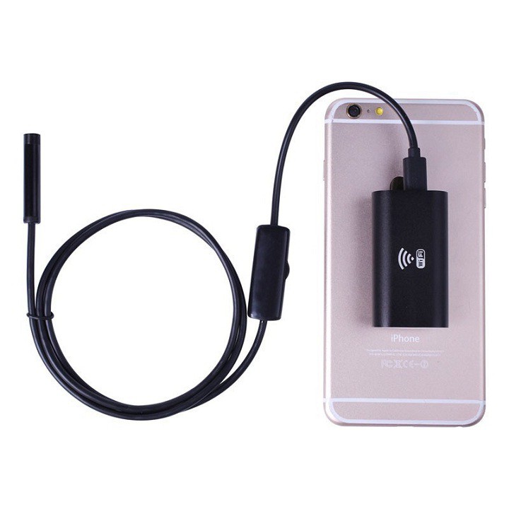 Camera Nội Soi chống nước cho điện thoại LED HD Wifi Endoscope Dài 1M