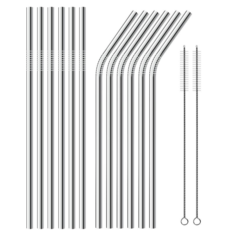 Set 2 ống hút inox kèm cọ rửa thân thiện môi trường | WebRaoVat - webraovat.net.vn