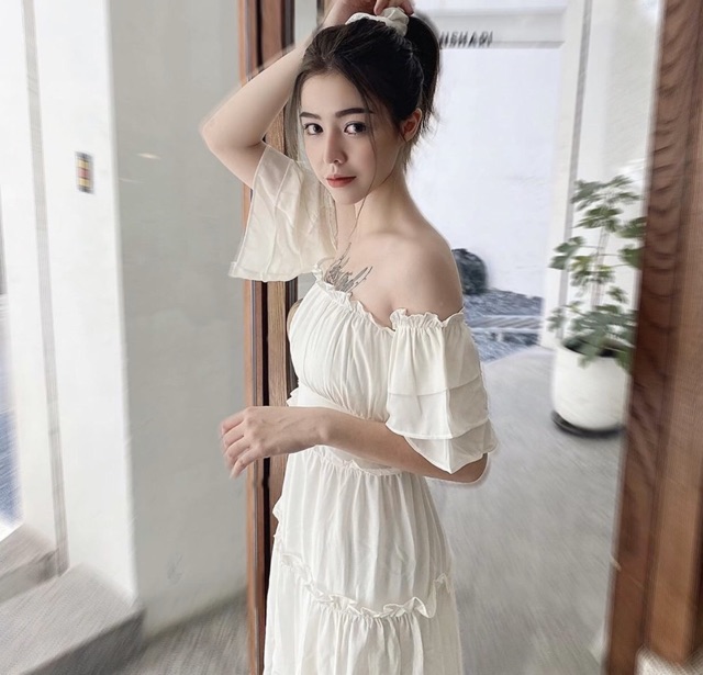 (CÓ SẴN TRẮNG) ĐẦM MIMI TRỄ VAI VẢI DÀY | BigBuy360 - bigbuy360.vn