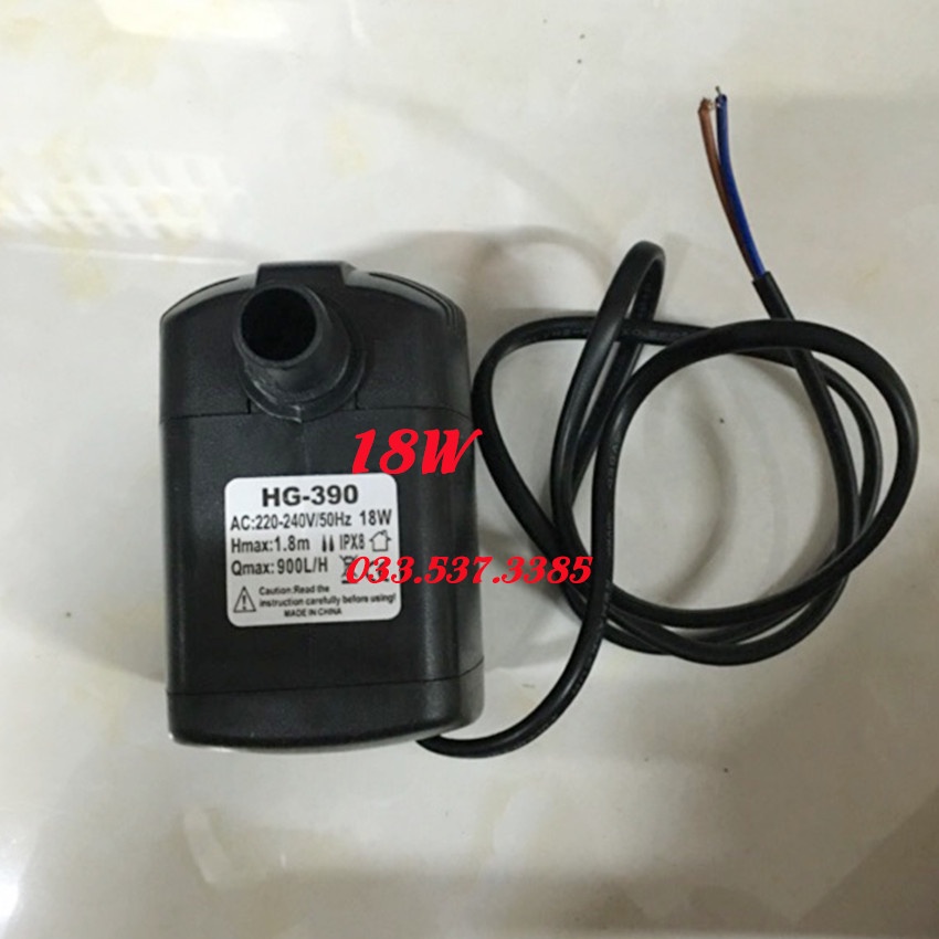 Máy bơm quạt hơi nước, máy bơm tăng áp mini 8W, 16W, 18W
