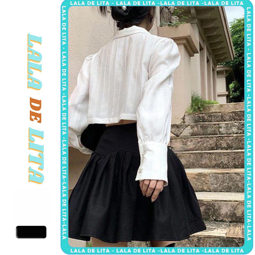 Chân váy lưng cao xếp ly phong cách hàn quốc -LALALITA | BigBuy360 - bigbuy360.vn
