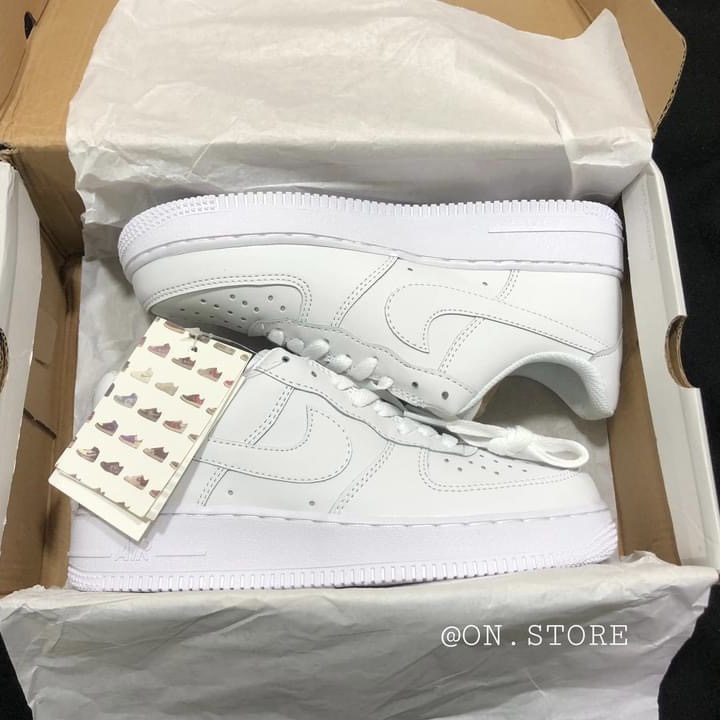 Giày thể thao AF1 trắng full 🔥𝐒𝐢ê𝐮 𝐑ẻ🔥  Air Force 1 Classic nam nữ hót trend 2021