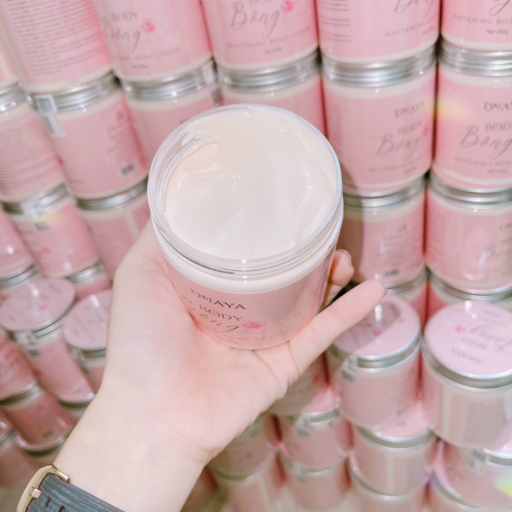 Kem body bông onaya dưỡng trắngnhanh mạnh an toàn 250G