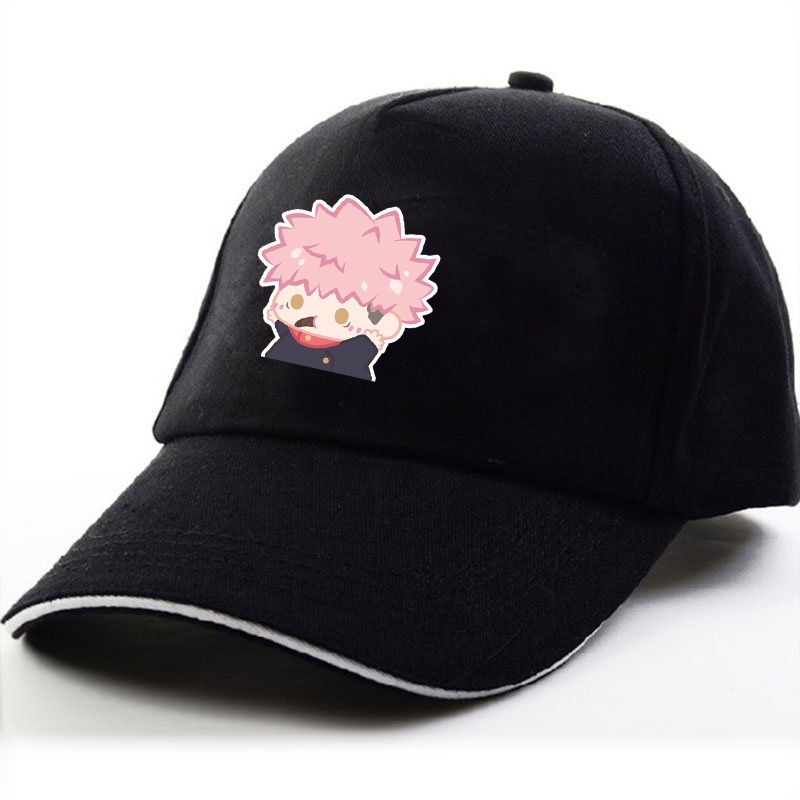 Mũ lưỡi trai in hình JUJUTSU KAISEN VER TẬP THỂ DỤC xinh xắn thời trang phong cách anime chibi cá tính