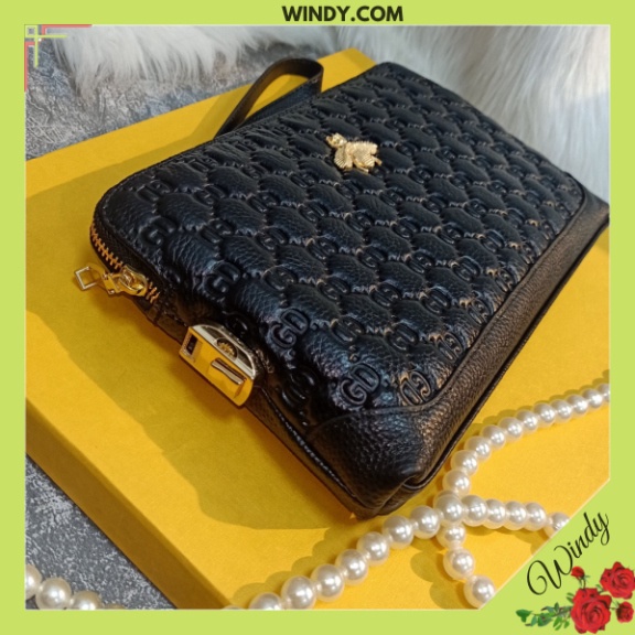 Ví Cầm Tay Nam G.U.C ong Khóa Số Cao cấp Chất Da Bò windy.com