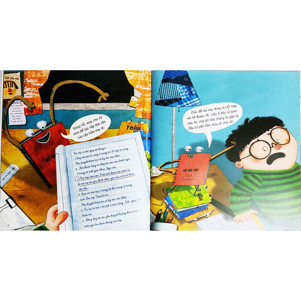 Sách cho bé - Ngày Cuốn Vở Bài Tập Nổi Cơn Thịnh Nộ