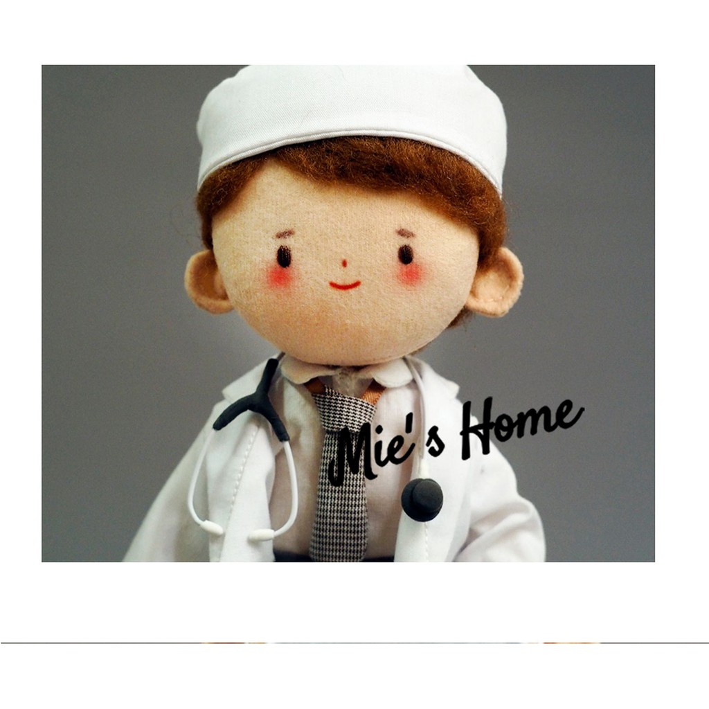 BỘ KIT THÊU TAY DIY BÚP BÊ BÁC SĨ- Y TÁ NHIỀU MẪU/ DIY GÓI NGUYÊN LIỆU TỰ LÀM DOLL SÁNG TẠO/ MIE HANDMADE