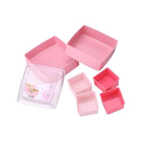[Hỏa Tốc HN] Hộp đựng cơm bento hồng 2 tầng, nhiều ngăn tiện lợi INOMATA Nội địa Nhật Bản