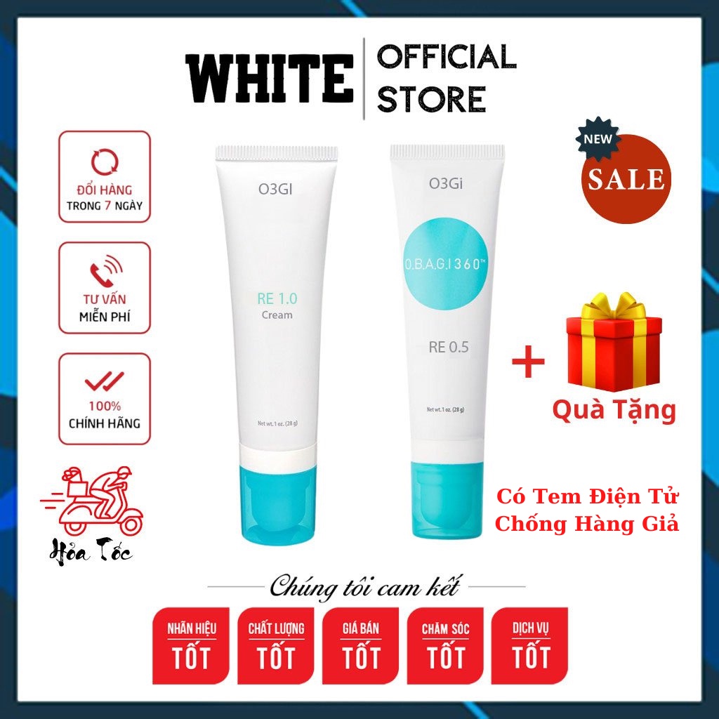 Kem dưỡng chống lão hóa ngừa mụn O.b.a.g.i 360 Re.ti.nol 1.0 + 0.5% 28g - White Store