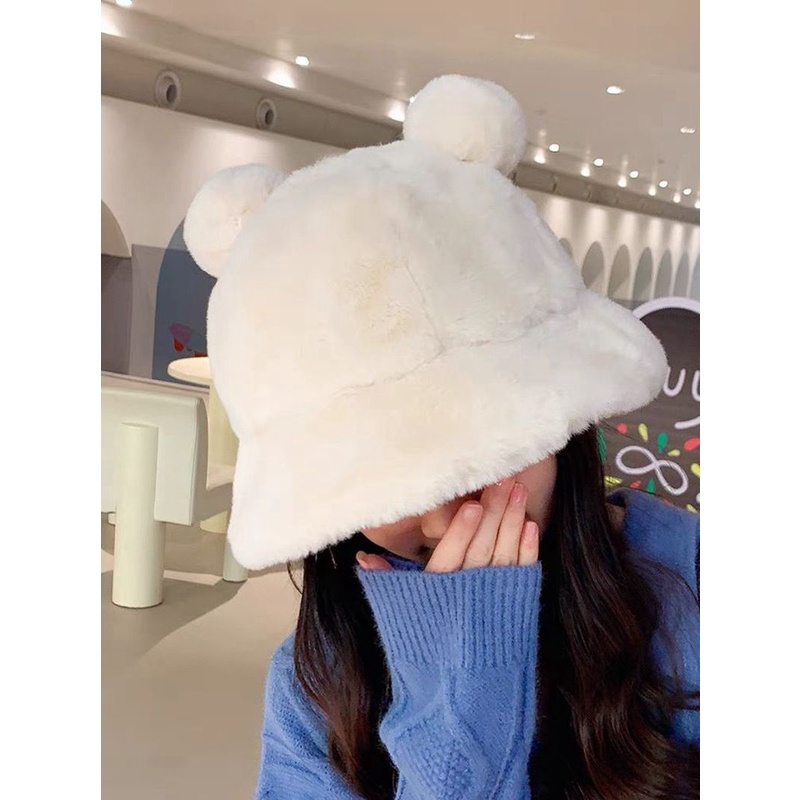 Nón Tai Bèo Phủ Lông Dày Dặn Giữ Ấm Mùa Đông In Họa Tiết Da Báo Dễ Thương Phong Cách Nhật Bản Cho Nữ
