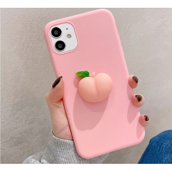 Stress Reliever Case OPPO A54 Find X3 X2 Pro A1K Reno 3 Pro A5 A9 2020 A92S Reno2 F Z Reno 10X Zoom F11 Pro F9 F7 F5 A59 F1S A71 A71K A5S A3S A12 A12e 3D Peach Soft TPU Phone Case