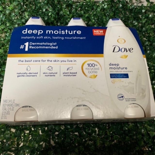 Sữa tắm DOVE - Deep Moisture giúp dưỡng ẩm da (HÀNG MỸ)
