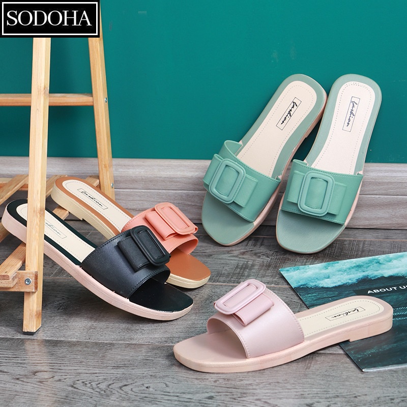 Dép nữ thời trang đế cao su mềm êm siêu thoáng SODOHA SDH2068