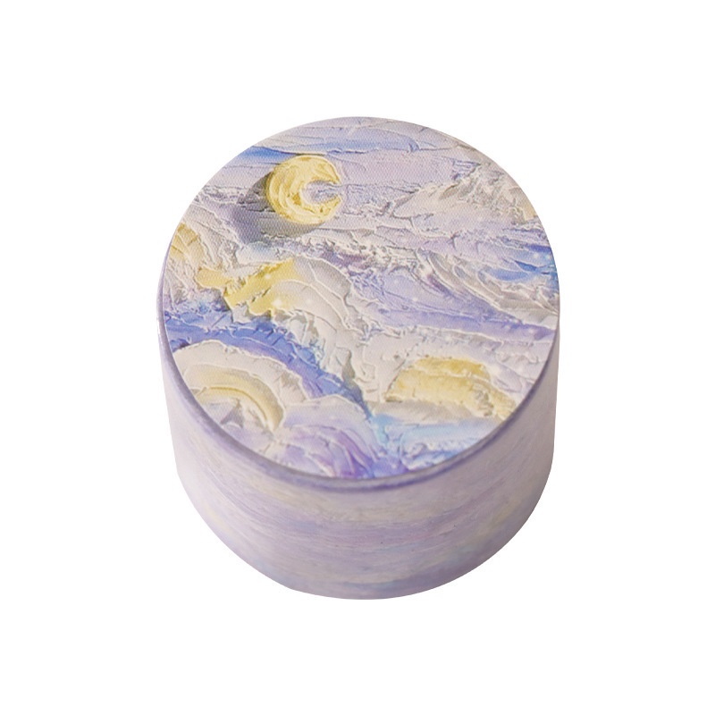 1 Cuộn Băng Keo Nhiều Màu Sắc Họa Tiết Tranh Sơn Dầu