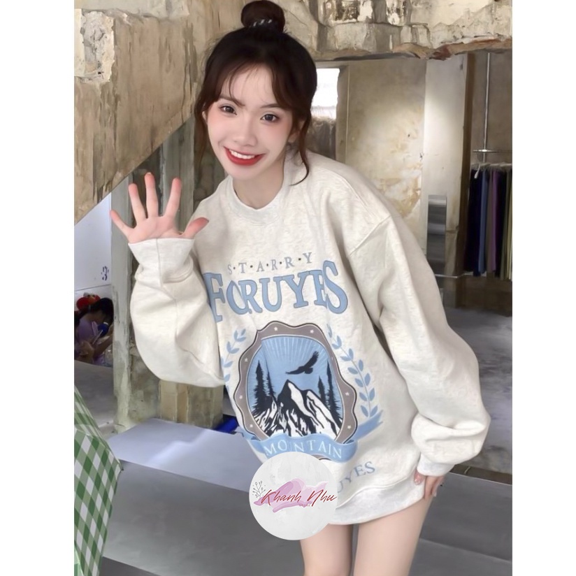 Áo Nỉ Zip Foruyfs Nữ [FREESHIP] 🌸 Sweater dài tay bồng, thun hoodie form rộng cá tính Ulzzang 🌸