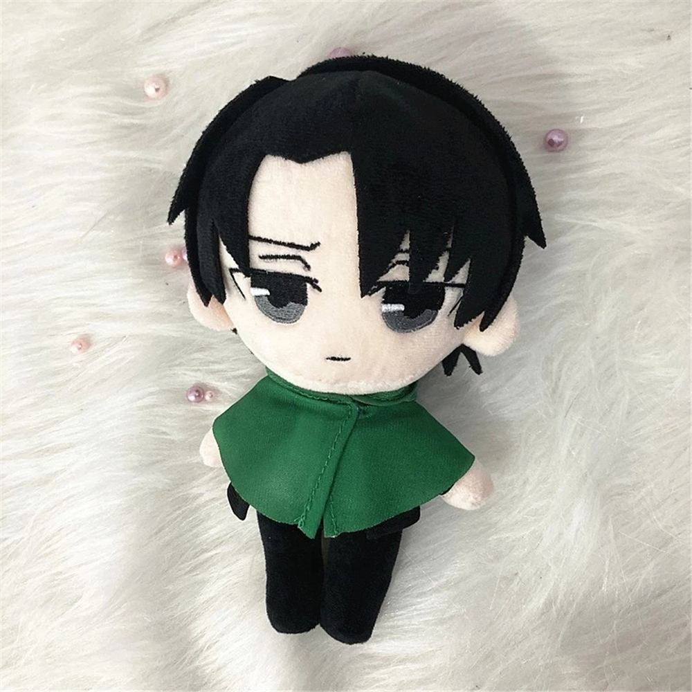 DOREEN Kids Gift Attack on Titan Plush Doll Special Levi Ackerman Anime Attack on Titan Cute Anime Dolls Stuffed Pillow Plushed Doll 20cm Action Figures