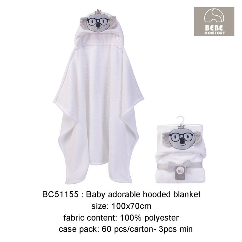 Ủ Choàng Lông Bebe Comfort Cho Bé Kích Thước 100x70cm Babibu - UBEBE