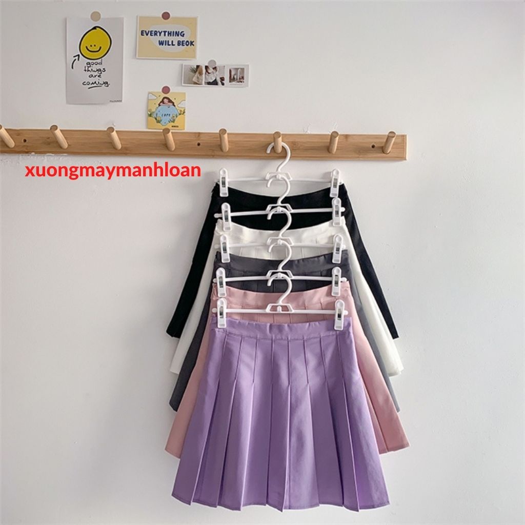 Chân váy Tennis Xếp Ly Nhiều Màu xuongmaymanhloan Có Quần Bảo Hộ